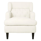 Fauteuil d'appoint en tissu moderne avec dossier rembourré