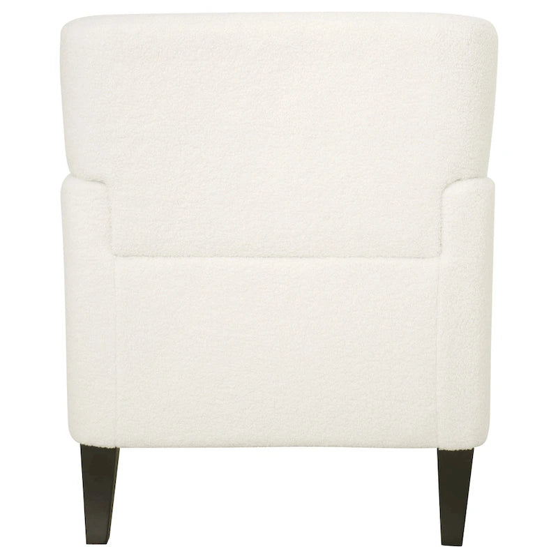 Fauteuil d'appoint en tissu moderne avec dossier rembourré