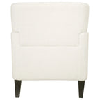 Fauteuil d'appoint en tissu moderne avec dossier rembourré