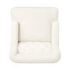 Fauteuil d'appoint en tissu moderne avec dossier rembourré