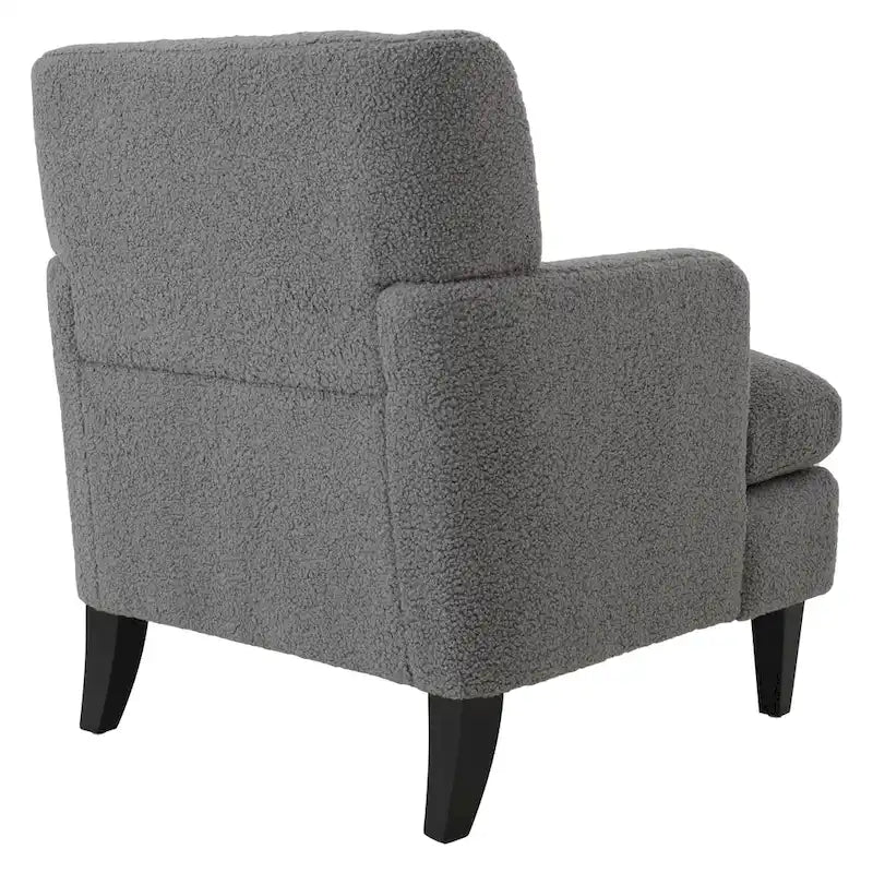 Fauteuil d'appoint en tissu moderne avec dossier rembourré
