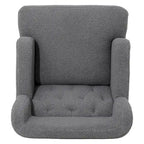 Fauteuil d'appoint en tissu moderne avec dossier rembourré