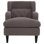 Fauteuil d'appoint en tissu moderne avec dossier rembourré