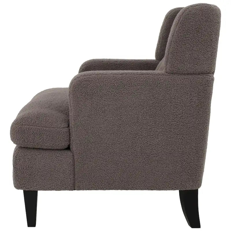 Fauteuil d'appoint en tissu moderne avec dossier rembourré