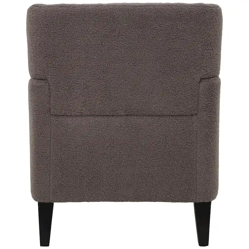 Fauteuil d'appoint en tissu moderne avec dossier rembourré