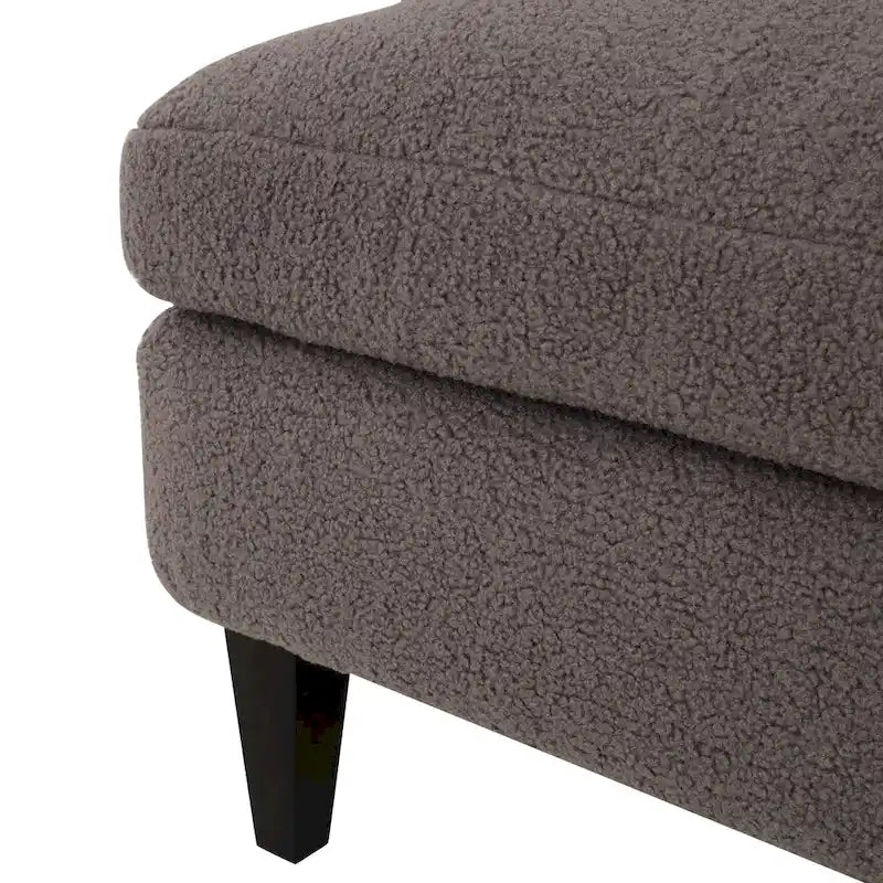 Fauteuil d'appoint en tissu moderne avec dossier rembourré
