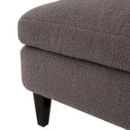 Fauteuil d'appoint en tissu moderne avec dossier rembourré