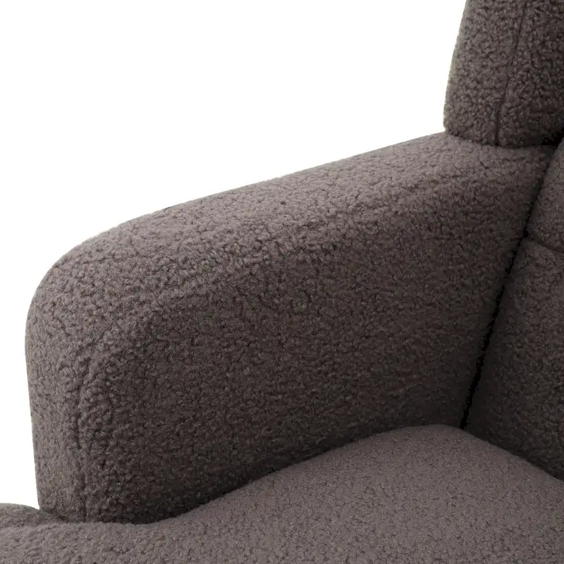Fauteuil d'appoint en tissu moderne avec dossier rembourré