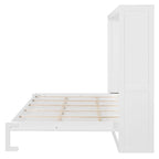 Lit escamotable Queen Size avec mécanisme à double piston, sans sommier à ressorts
