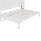 Lit escamotable Queen Size avec mécanisme à double piston, sans sommier à ressorts