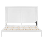 Lit escamotable Queen Size avec mécanisme à double piston, sans sommier à ressorts