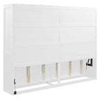 Lit escamotable Queen Size avec mécanisme à double piston, sans sommier à ressorts