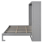 Lit escamotable Queen Size avec mécanisme à double piston, sans sommier à ressorts