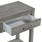 Console contemporaine à 3 tiroirs avec 1 étagère