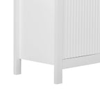Meuble d'entrée moderne avec étagères réglables et portes à fermeture amortie