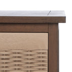 Banc de rangement avec 3 tiroirs et étagère inférieure – 47,3 L x 15 P x 19 H
