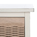 Banc de rangement avec 3 tiroirs et étagère inférieure – 47,3 L x 15 P x 19 H