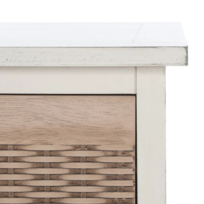 Banc de rangement avec 3 tiroirs et étagère inférieure – 47,3 L x 15 P x 19 H