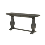 60 Table Console Canapé Rabattable à Piedestal en Bois Massif