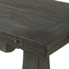 60 Table Console Canapé Rabattable à Piedestal en Bois Massif