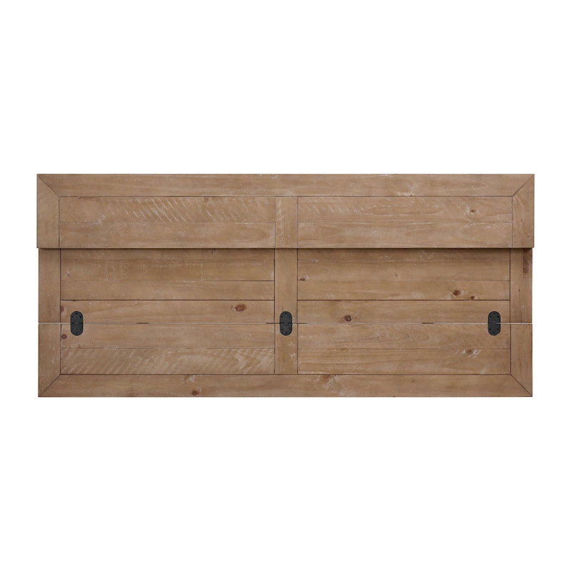 60 Table Console Canapé Rabattable à Piedestal en Bois Massif