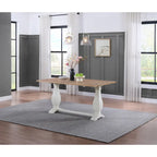 60 Table Console Canapé Rabattable à Piedestal en Bois Massif