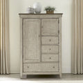 Commode en lin vieilli