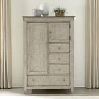 Commode en lin vieilli