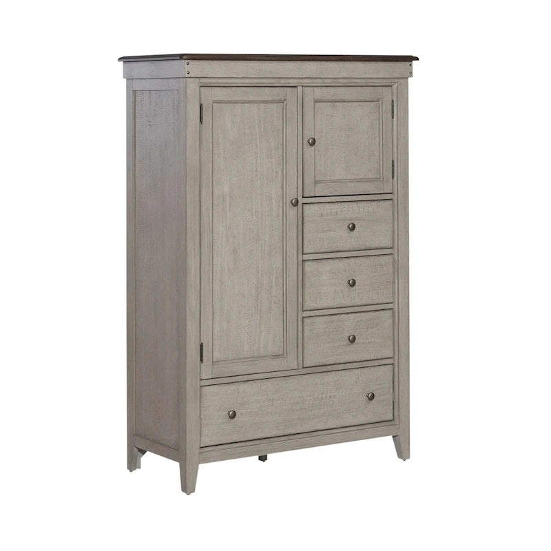 Commode en lin vieilli