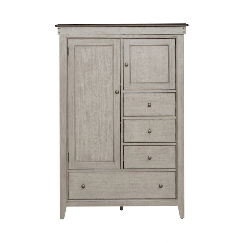 Commode en lin vieilli