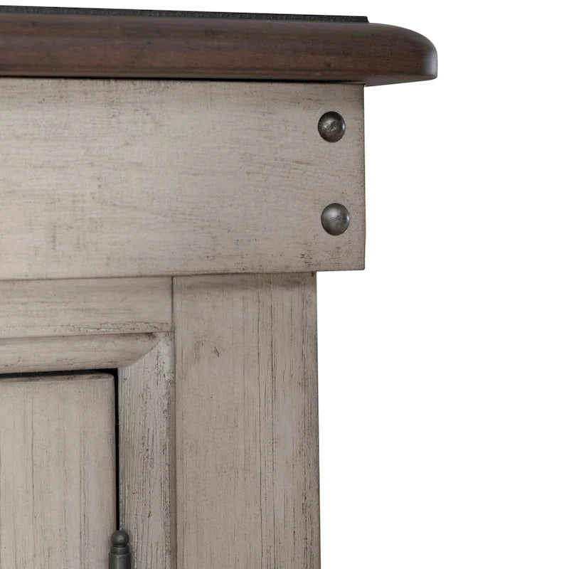 Commode en lin vieilli