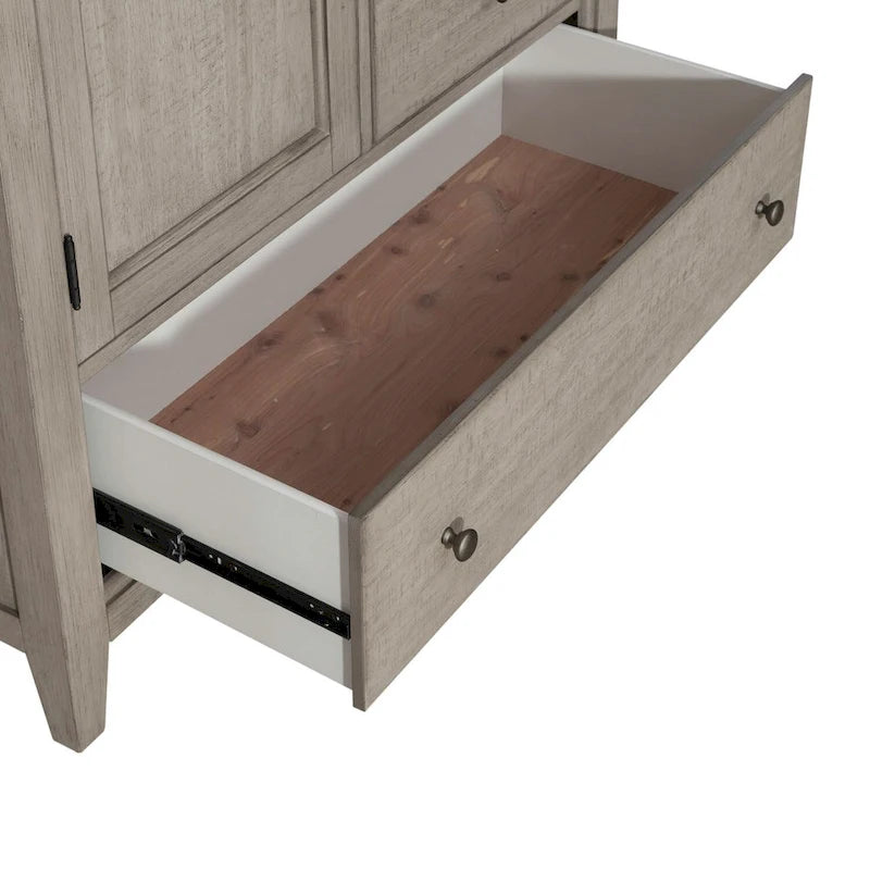 Commode en lin vieilli