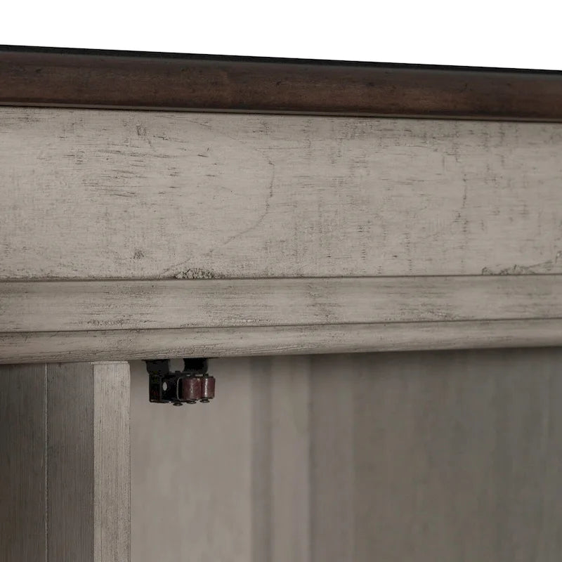 Commode en lin vieilli