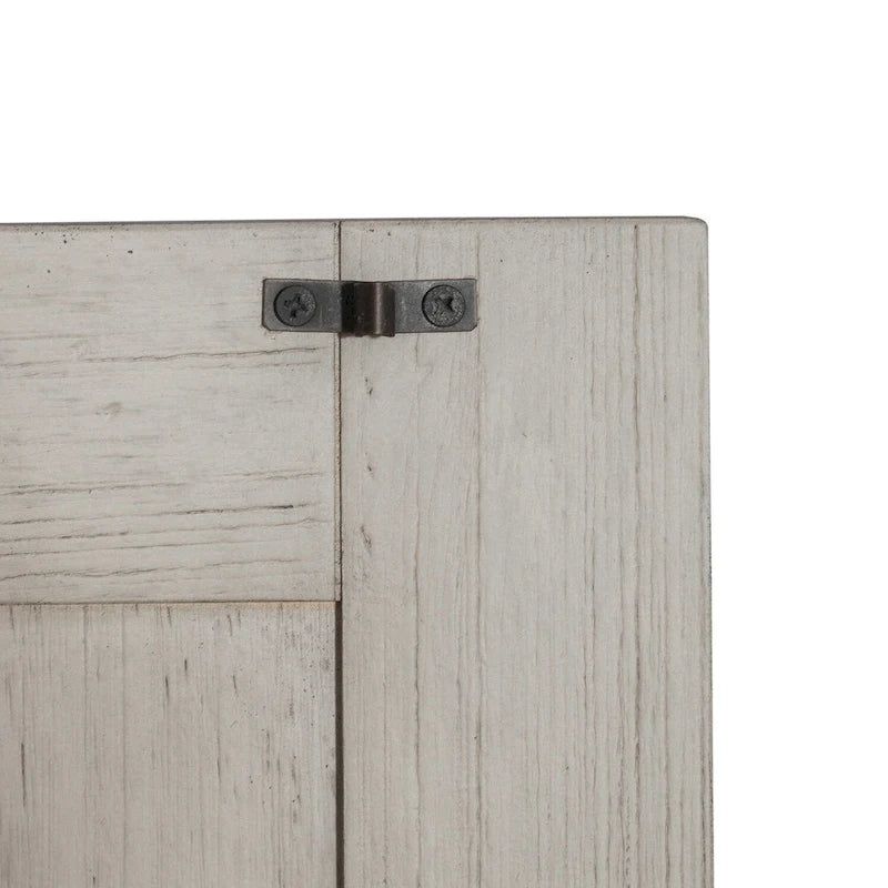 Commode en lin vieilli