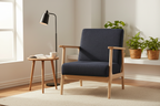 Fauteuil d'appoint moderne noir