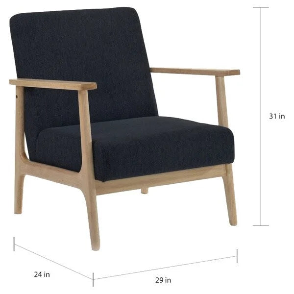 Fauteuil d'appoint moderne noir