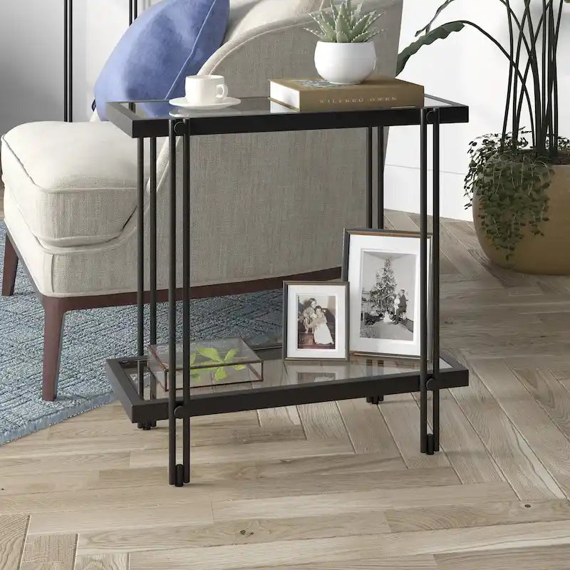 Table d'appoint rectangulaire large de 24 pouces