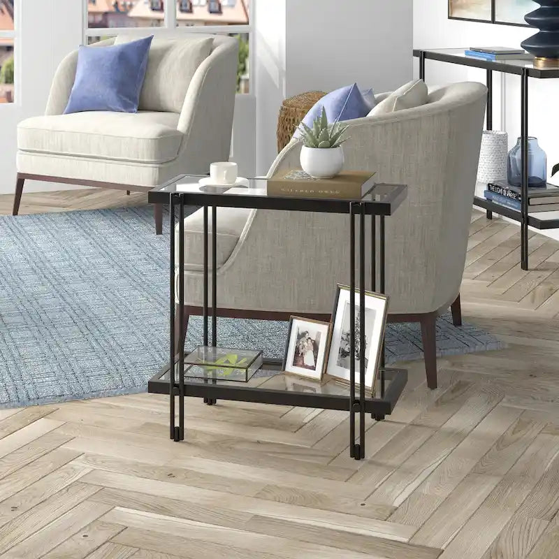 Table d'appoint rectangulaire large de 24 pouces