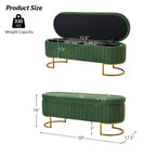 Banc de rangement capitonné avec dessus relevable et pouf.