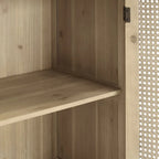 Buffets en rotin tressé et portes en osier, meubles d'appoint