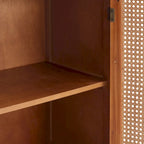 Buffets en rotin tressé et portes en osier, meubles d'appoint