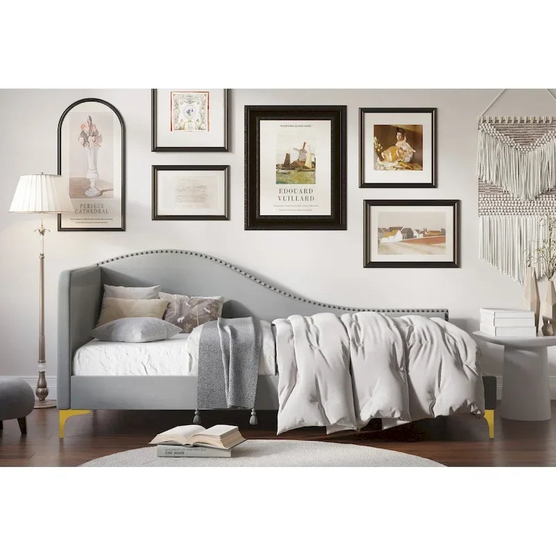 Lit de repos double rembourré