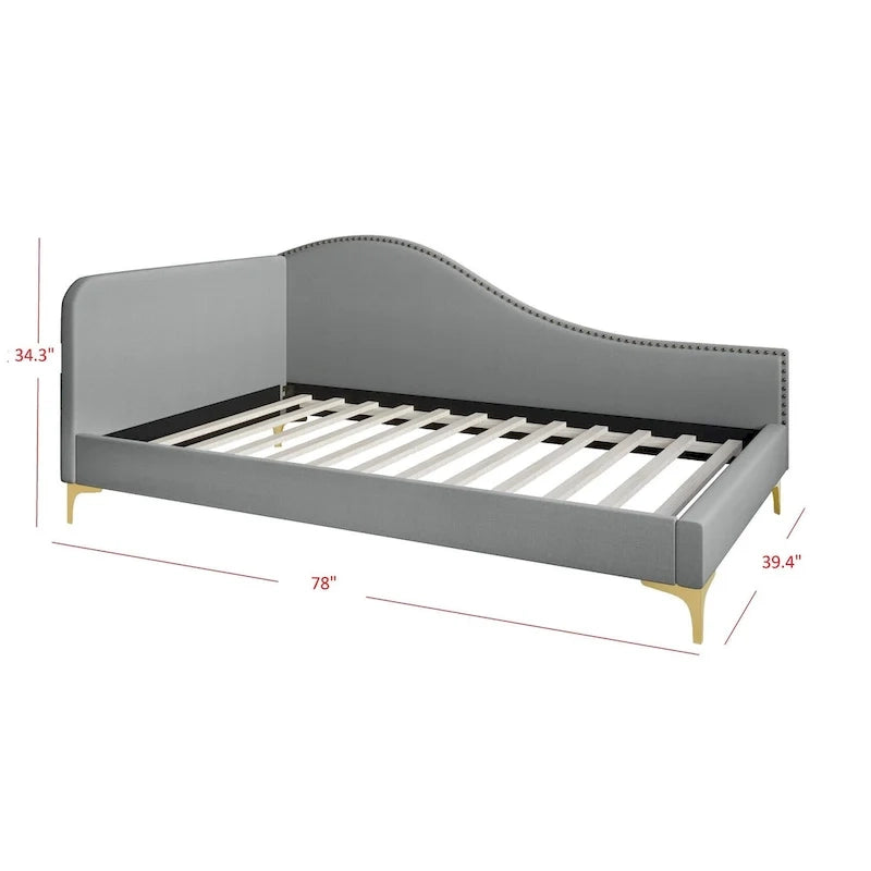 Lit de repos double rembourré