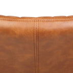Chaise de bureau, revêtement en cuir PU capitonné