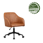 Chaise de bureau, revêtement en cuir PU capitonné