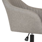 Chaise de bureau, revêtement en cuir PU capitonné