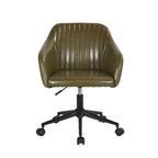 Chaise de bureau, revêtement en cuir PU capitonné