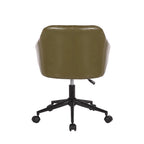 Chaise de bureau, revêtement en cuir PU capitonné