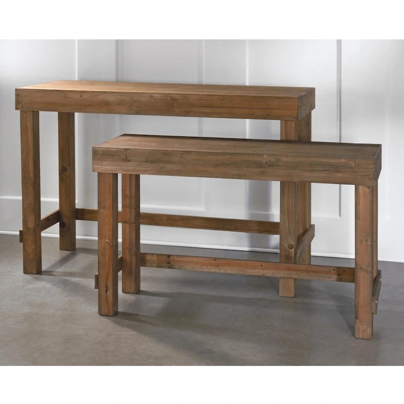 Console en bois - 31 de haut ou 39,5 de haut