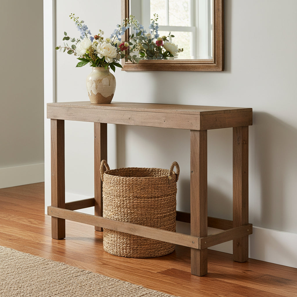 Console en bois - 31 de haut ou 39,5 de haut